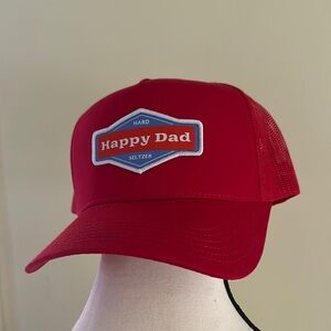 *NEW* Happy Dad Red Trucker Hat